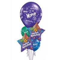 Композиция из шаров "Звездный день рождения" , , 3900 р., Композиция "Звездный день рождения" , , Композиции из шаров